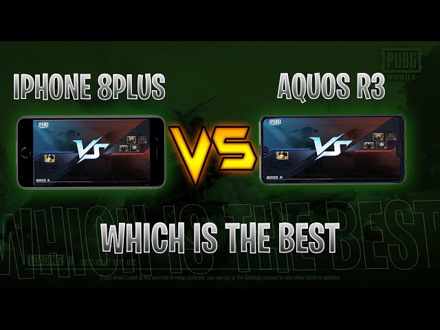 Aquos R3 Vs IPHONE 8 PLUS COMPARISON || aquos r3 & iPhone 8plus PUBG review ||who will win?