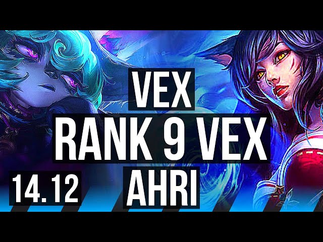 VEX vs AHRI (MID) | Rank 9 Vex, Dominating | VN Master | 14.12