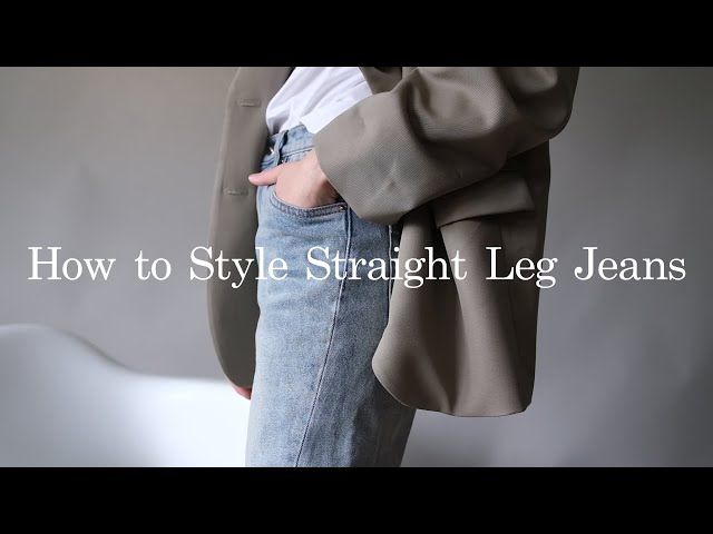How to Style Straight Leg Jeans for Spring | 5 Outfit Ideas