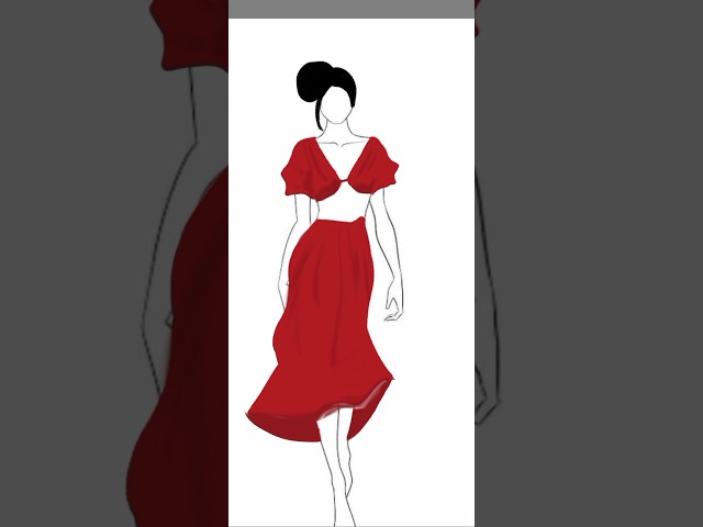 Fashion Illustration/// Design A Dress 👗👗👗 #fashion #fashionillustration #design #art