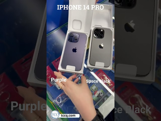 Unboxing iPhone 14 pro Deep Purple and  Space Black. Which color would you get?