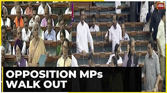 Congress, NCP & DMK MPs Stage A Walk-Out From The Lok Sabha Amid FM Nirmala Sitaraman's Speech