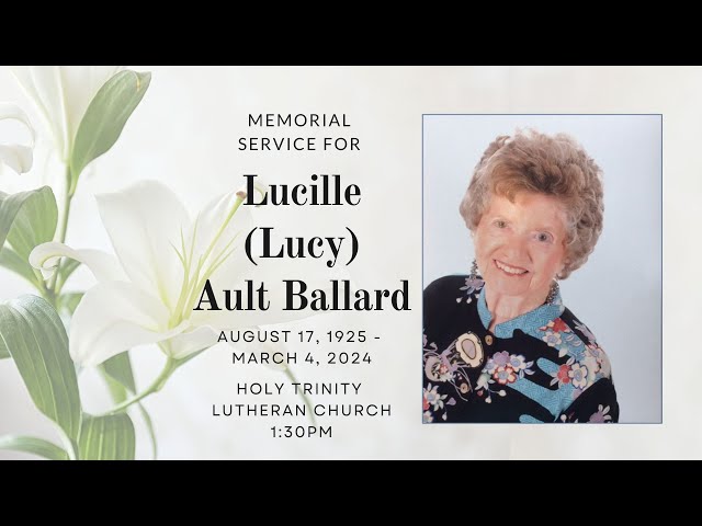 Memorial Service for Lucy Ballard