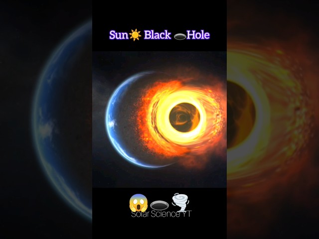 Sun Black Hole🕳🌪 Destroy the Earth🌎😱#earth #solarsmash