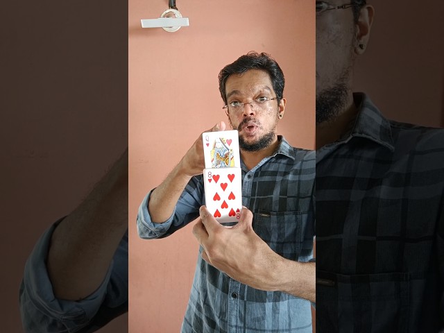 Impossible Card Magic Trick 🎩 Challenge 🪄 Try it #subscribe #shorts #trending #yt