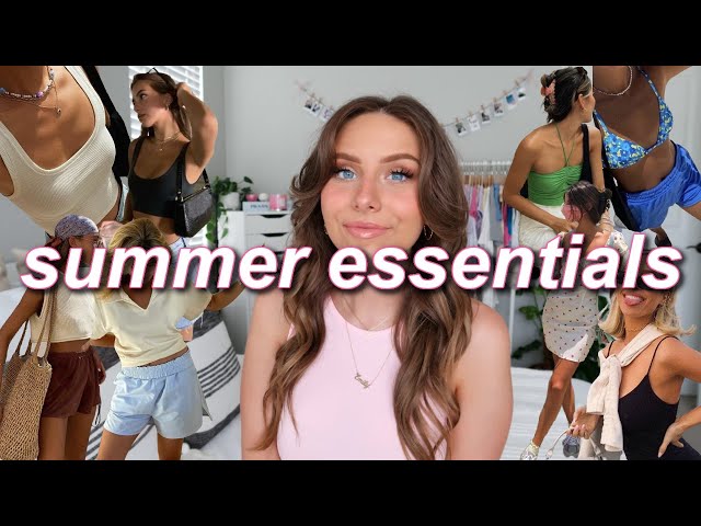 SUMMER WARDROBE ESSENTIALS 2022! | (tops, bottoms, jewelry, swim & more!) what you need!