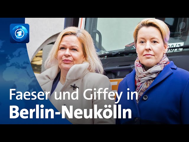 Nach Silvesterkrawallen: Faeser und Giffey besuchen Berlin-Neukölln