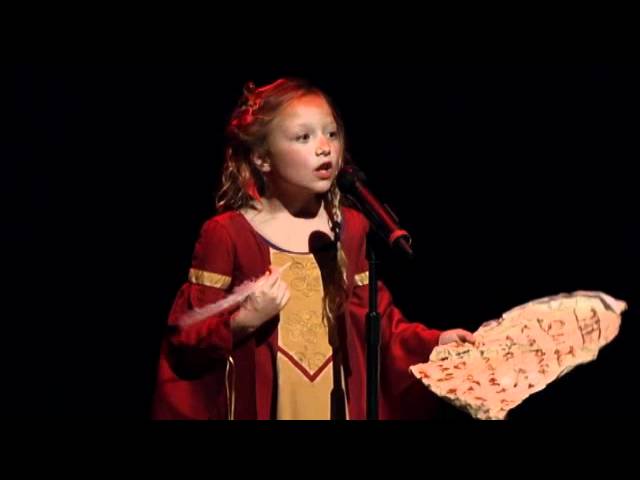 Shakespeare Sonnet 18 performed by 8 year old child actress Alexis Rosinsky