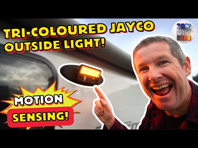 3DprintRV's new Triple Colour Motion Sensing Light for Jayco Caravans! It's an easy DIY conversion!