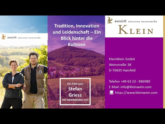 Weingut Klein in Hainfeld: Tradition, Innovation und Leidenschaft – Ein Blick hinter die Kulissen