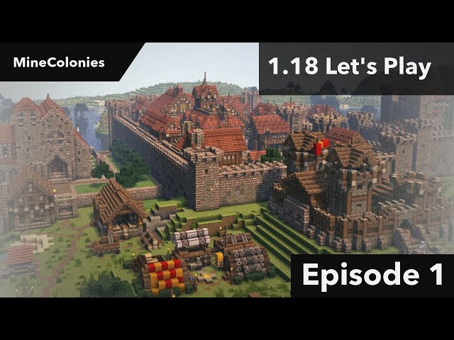 MineColonies: Let's get ready to start a colony! (Minecraft 1.18 Let's Play) [Episode 1]