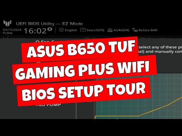 ASUS B650 TUF Gaming Plus WiFi BIOS Tour & Walkthrough Recommended Settings