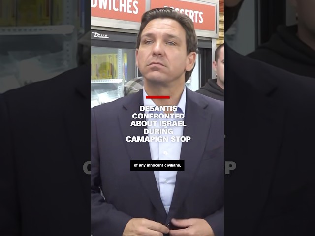 DeSantis confronted about Israel during campaign stop