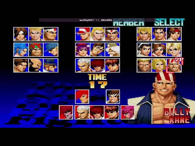 The King of Fighters '97 [ wellsj007  vs 98n00b ] Date 10 Jan 24