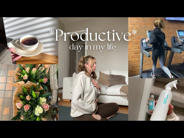 A very real, *productive* day in my life!! | gym, productivity tips, house tidy and honest chats
