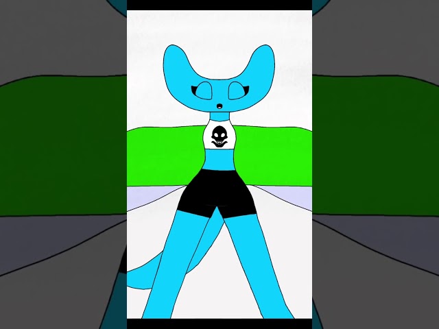 Cyan strong and cute look!!(rainbow friends) chapter 2 #animation #flipaclip