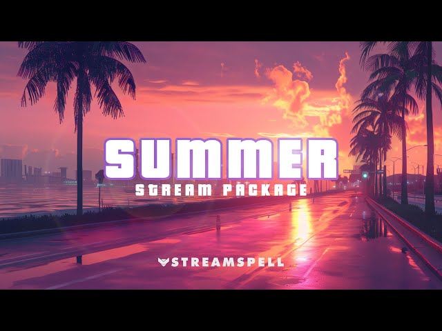 GTA VI Twitch Overlays | Summer Stream Package by StreamSpell