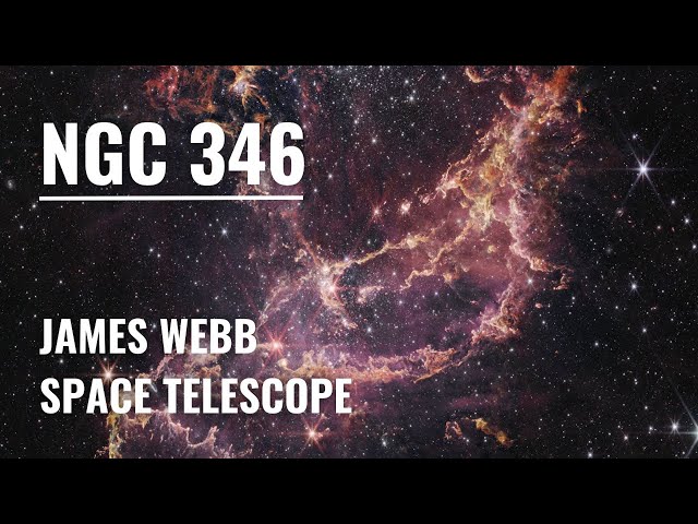 James Webb Space Telescope unfolds new star forming region - NGC 346 #shorts #jwstimages