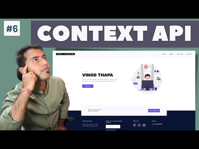 Use Context API & useContext Hook || No Props 👎 || React Multi-page Website in Hindi #6
