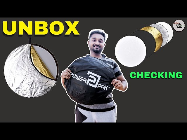Light Reflector 42Inch 110cm | Powerpak 5 in 1 unbox and review