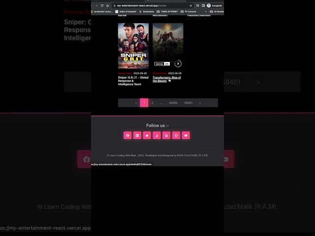 react movie app tutorial in hindi 2023  || reactjs movie app with api - react js projects
