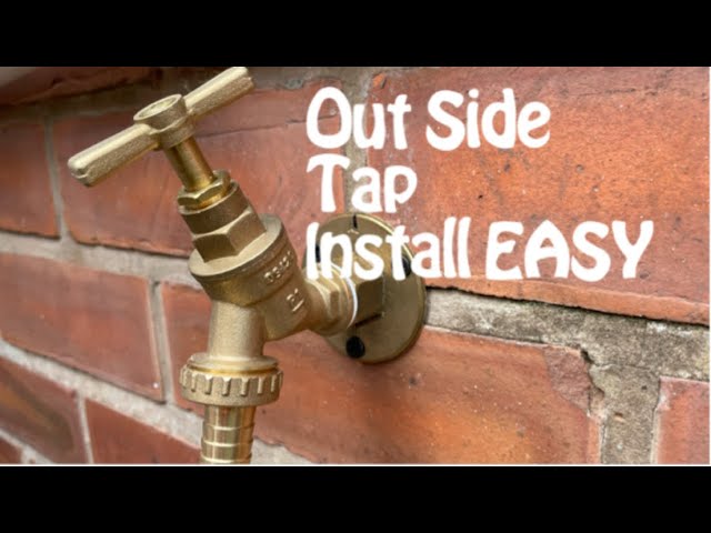 Outside tap installation quick easy step by step easy installation garden tap