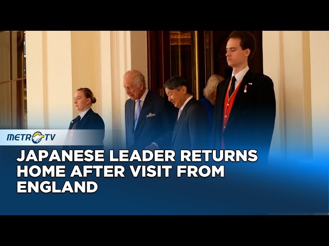 Japanese Leader Returns Home After Visit From England