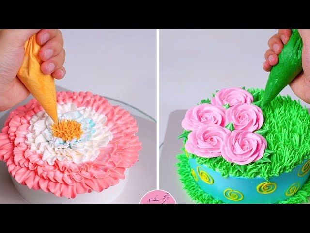 BUTTER CREAM DECORATION TECHNIQUES FOR BEGINNERS. how to pipe like a pro  #buttercream #essential