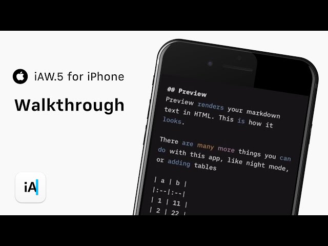 iA Writer 5 for iPhone [2018]
