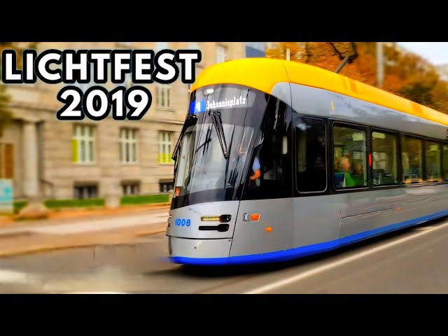 LICHTFEST 2019 - LVB fährt Umleitung | 10 Jahre Lichtfest in Leipzig