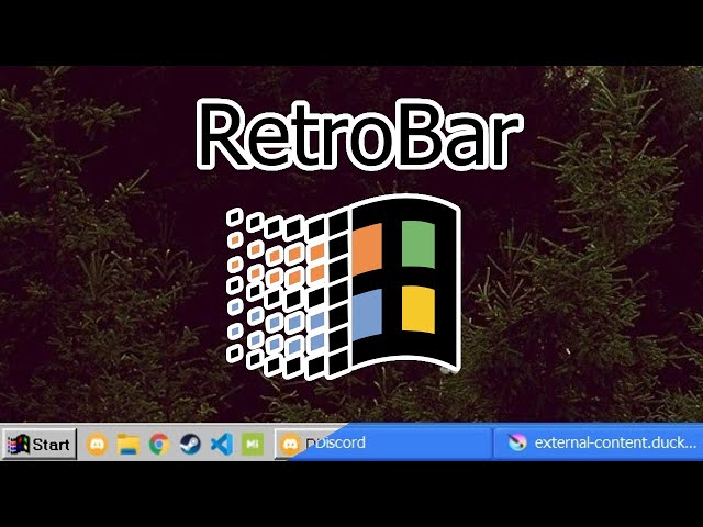 RetroBar - A Classic Taskbar for the Modern Era (Windows 10 and 11)