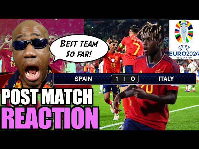 Spain Italy REACTION Euro 2024 | Nico Williams is OUTSTANDING! Spain Need to FINISH CHANCES!