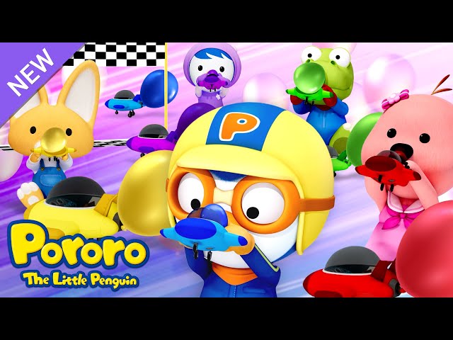 Learn Colors with Color Balloons!🎈 | Pororo's Rainbow Balloons | Learn Colors for Children
