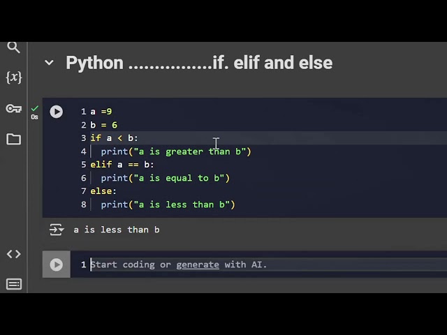 If, Elif, and Else in python