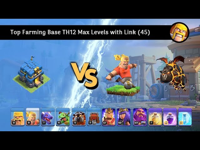 Top Farming Base TH12 Max Levels with Link (45)