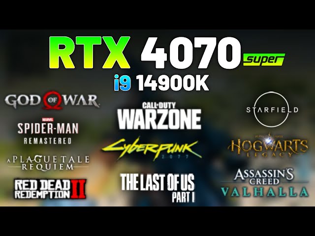 RTX 4070 SUPER + i9-14900K - Test in 10 Games
