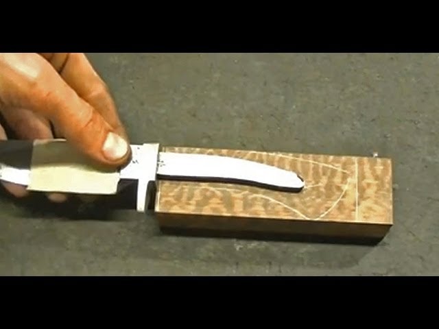 Making the Guard and Handle for a twisted multi bar Damascus Blade by Manuel Quiroga Güiraldes