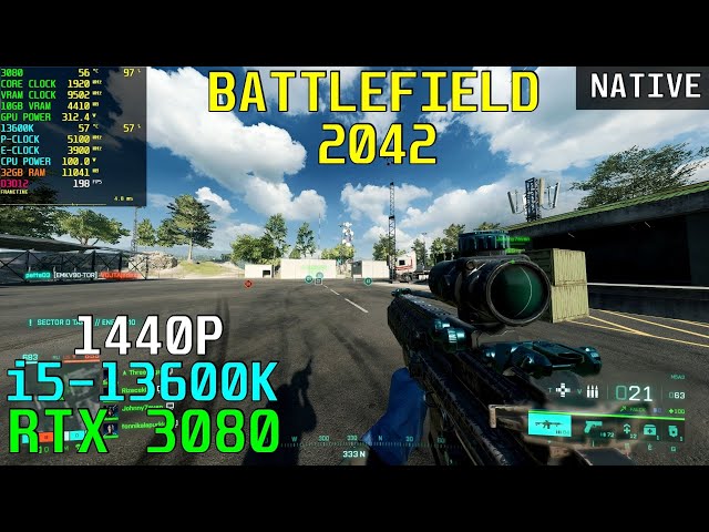 Battlefield 2042 [Native] RTX 3080 & 13600K 5.1GHz - Custom 1440P