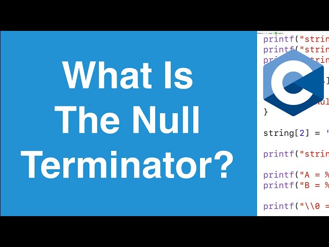 Null Terminator | C Programming Tutorial