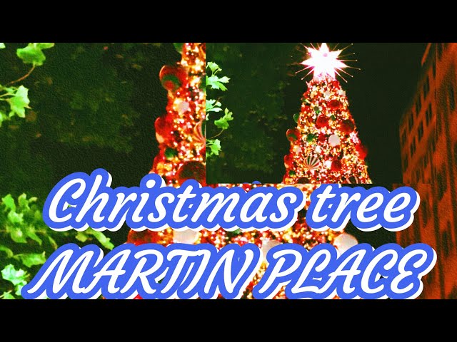 Christmas lights in Martin place #christmas #sydney #travelvlog #lightstream #2023christiansong #nsw