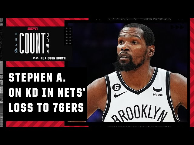 'What the hell are you doing!' - Stephen A. on KD in Nets' loss to 76ers | NBA Countdown