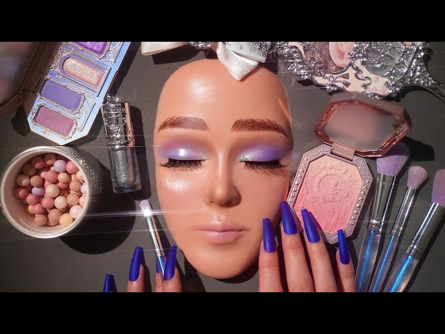 ASMR Vivid Glam Makeup Application ( Video for Sleep , Guerlain , Flower Knows , Luxury Makeup )