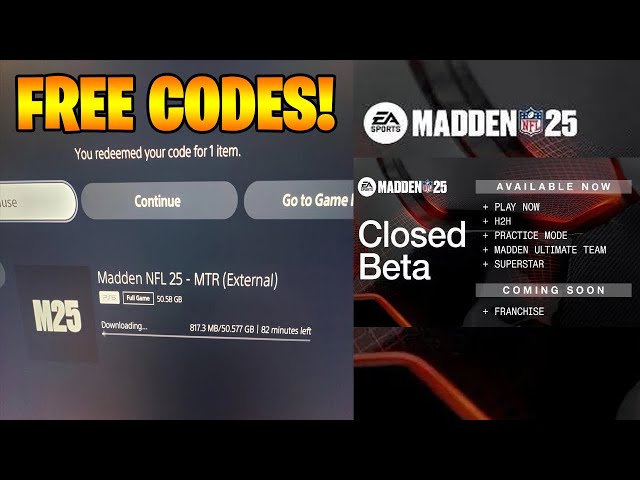 How To Get Madden NFL 25 CLOSED BETA CODE RIGHT NOW FREE!