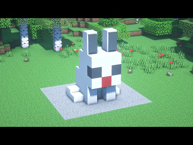 Minecraft | Wie erstelle ich eine einfache Hasenstatue – Ideen für Minecraft Statuen