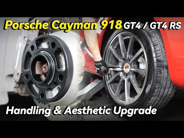 Porsche Cayman 981 Handling & Aesthetic Upgrade with BONOSS Hubcentric Wheel Spacers|GT4/RS