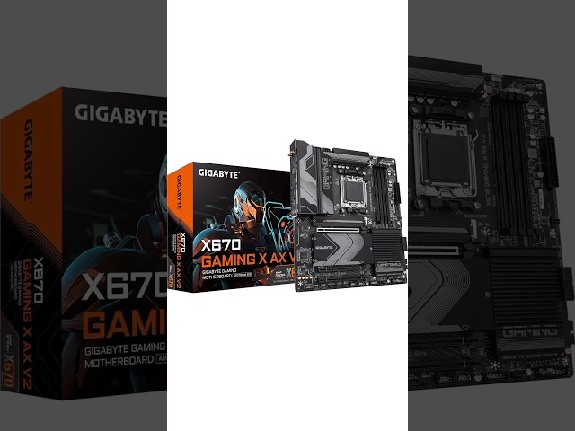 GIGABYTE X670 Gaming X AX V2 (AM5/ LGA 1718/ AMD/ X670/ ATX/ 5-Year Warranty/ DDR5/ PCIe 4.0 M.2/