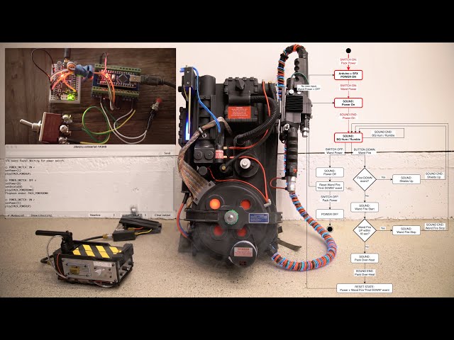 👻💥🔊 Ghostbusters Proton Pack Sound Effects: Build Your Own / How-To, DIY Electronics w/Arduino 🛠️