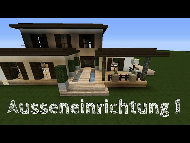 Minecraft Luxus Haus einrichten AUSSEN - Part 1 | Jannis Gerzen