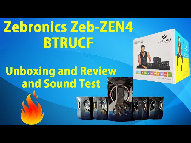 Zebronics ZEB ZEN4 BTRUCF Unboxing full review & Sound Test