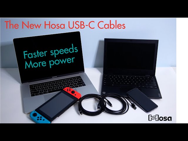 The New Hosa SuperSpeed USB-C Cables